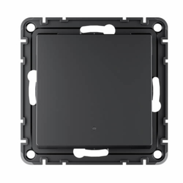 Выключатель одноклавишный с подсветкой AtlasDesign Smart Zigbee (карбон) ATN001013Z