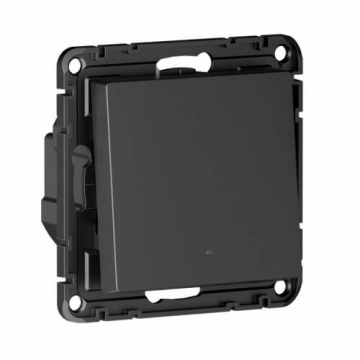 Выключатель одноклавишный с подсветкой AtlasDesign Smart Zigbee (карбон) ATN001013Z