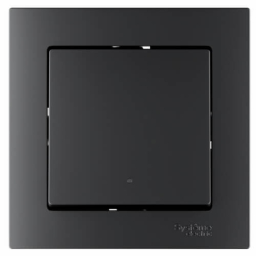 Выключатель одноклавишный с подсветкой AtlasDesign Smart Zigbee (карбон) ATN001013Z