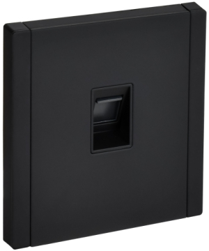 Розетка компьютерная FORTE&PIANO RJ45 кат.5E FP132M (металл черный) FP-K10-1-M-K02