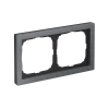 Рамка ArtGallery Pure Systeme Electric двухместная камень (графит) GAL373102