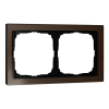 Рамка ArtGallery Pure SE двухместная стекло (мокко) GAL320602