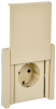 Розетка с крышкой FORTE&PIANO винтовое крепление 16А IP44 FP421 (ваниль) FP-R16-16-44-K10