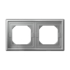 Рамка двухместная влагозащищенная IP 44 ArtGallery (алюминий) GAL440302