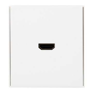 Розетка HDMI Kranz Strong с рамкой (жемчуг) KR-78-0730-4