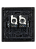 Розетка компьютерная двойная RJ45 FORTE&PIANO кат.5E FP133 (черный) FP-K20-1-K02