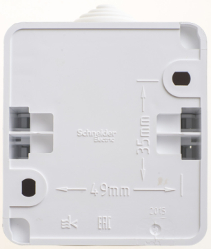 Выключатель Этюд О/У 1-клавишный Systeme Electric IP44 (белый) BA10-041B