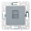 Розетка компьютерная IEK SKANDY RJ45 кат.5E SK-K01Gr (серый) SK-K10-1-K03