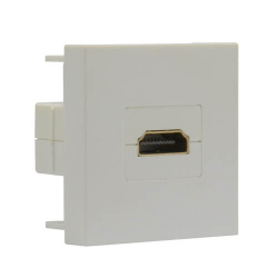Розетка HDMI Donel 2мод. 45х45 мм (белый) DECF29W2