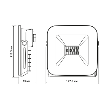 Gauss Прожектор Smart Home 10W IP65 RGBW изм.цв.темп. диммирование LED 3550132