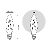 Светодиодная лампа Gauss LED Filament свеча 11Вт. Е14 (теплый свет) 103801111