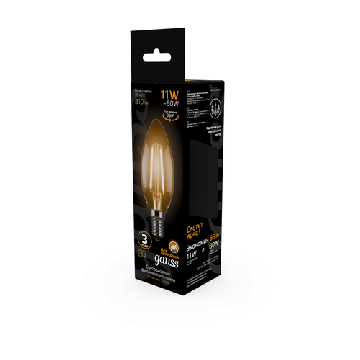 Светодиодная лампа Gauss LED Filament свеча 11Вт. Е14 (теплый свет) 103801111