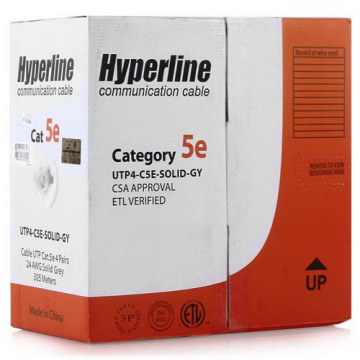 Витая пара Hyperline UTP U/UTP категория 5e 4 пары 24 AWG 