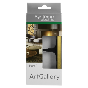 Рамка ArtGallery Pure SE двухместная металл (золото) GAL312402