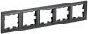 Рамка 5-м BRITE Черный РУ-5-БрЧ BR-M52-K02