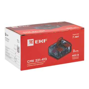 EKF PROxima Клемма СМК 221-413 3 отверстия plc-smk-221-413