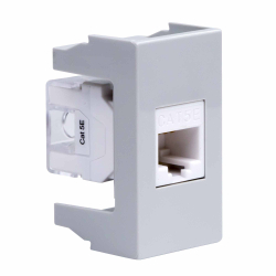 Компьютерная розетка DKC Viva RJ45 кат. 5e 8P8C (серая) 1мод 45138