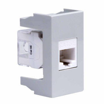 Компьютерная розетка DKC Viva RJ45 кат. 5e 8P8C (серая) 1мод 45138