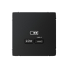 Розетка USB ArtGallery тип С высокоскор. заряд 65W QC PD (карбон) GAL001027