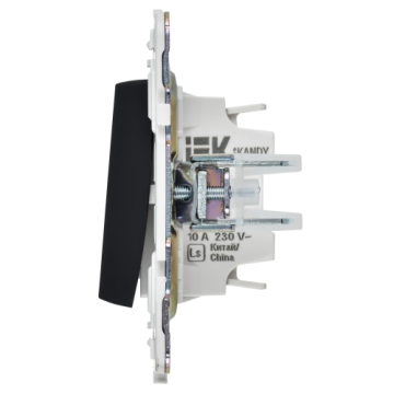 Выключатель жалюзи IEK SKANDY 10А SK-V12Bl (черный) SK-V15-0-10-K02