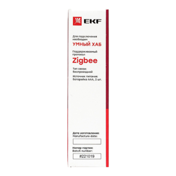 Умный датчик температуры и влажности с экраном EKF Connect Zigbee  is-th-zb