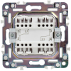 Выключатель перекрестный 2-клавишный IEK SKANDY 10А SK-V06W (арктический белый) SK-V23-0-10-K01
