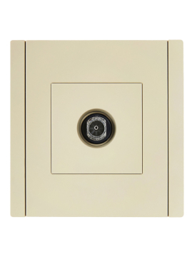 Розетка TV оконечная FORTE&PIANO FP428 (ваниль) FP-A10-O-K10