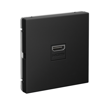 Розетка HDMI Systeme Electric ArtGallery (карбон) GAL001080