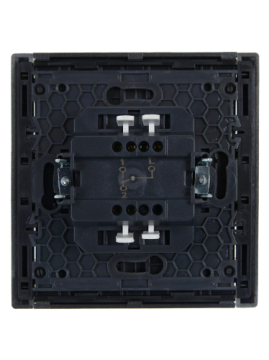 Выключатель 1-кл проходной FORTE&PIANO 10А FP503 (сталь) FP-V12-0-10-1-K46