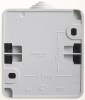 Выключатель с подсветкой Этюд О/У 1-клавишный Systeme Electric IP44 (серый) BA10-045C