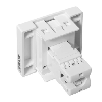 Розетка информационная RJ45 кат. 6, 2 модуля EKF E2MK016-135-10