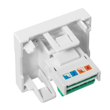 Розетка телефонная RJ11 2 модуля EKF E2MT01-134-10