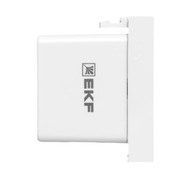 Розетка USB тип A+C, 2.1А, 2 гнезда EKF (белая) E2MR2-21USB-10-AC