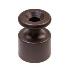 Изолятор Bironi Ришелье пластиковый коричневый (100 штук в упаковке) R1-551-22-100