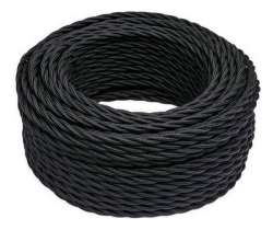 Ретро кабель коаксиальный Bironi черный матовый (20м) B1-426-73-20