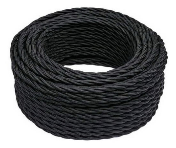 Ретро кабель коаксиальный Bironi черный матовый (20м) B1-426-73-20