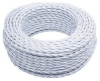 Ретро кабель коаксиальный Bironi белый глянец (20м) B1-426-071-20
