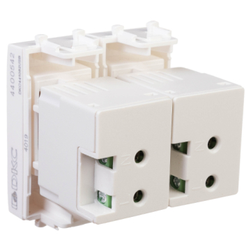 USB зарядное устройство модульное Avanti 2 модуля тип А 2.1 А (белое облако) 4400542