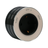 MultiTrack Розетка 2К+З круглая 16А/250В (песочный) MTK13001P