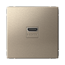 Розетка HDMI Systeme Electric ArtGallery (шампань) GAL000580