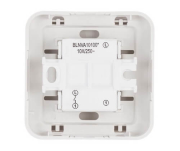 Выключатель 1кл с подсветкой Blanca О/У 10А (белый) BLNVA101101