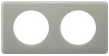 Рамка двухместная Celiane (серый глянец) 066602