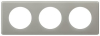 Рамка трехместная Celiane (серый глянец) 066603
