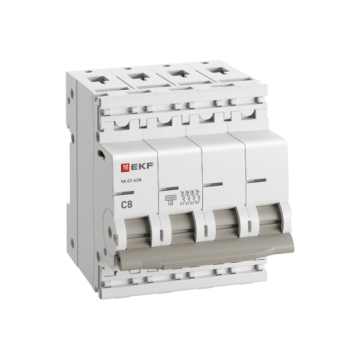 Автоматический выключатель EKF PROXIMA ВА 47-63N 4Р 8А 6кА (х-ка C) M636408C