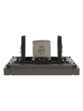 Розетка TV проходная FORTE&PIANO FP329 (серый) FP-A10-P-K03