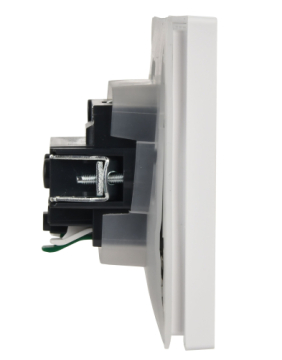 Розетка с крышкой FORTE&PIANO безвинтовые зажимы 16А IP44 FP219 (белая) FP-R16-16-1-44-K01