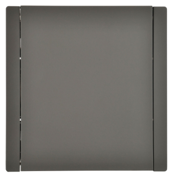 Розетка с крышкой FORTE&PIANO винтовое крепление 16А IP44 FP321 (серый) FP-R16-16-44-K03