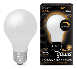 Светодиодная лампа Gauss LED Filament 10Вт. Е27 диммируемая (теплый свет) 102202110-D