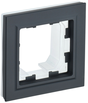 Рамка 1-м BRITE Графит IP44 РУ-1-БрГ-44 BR-M12-44-K53