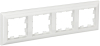 Рамка 4-м BRITE DECOR Белый 3D-форма РУ-4-Бр BR-M42-12-K01